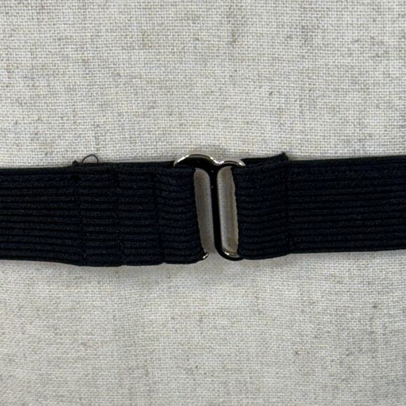 Blooming Jelly Large Bikini Swim Top Ribbed Keyhole Spaghetti Strap Padded Black - Picture 6 of 8